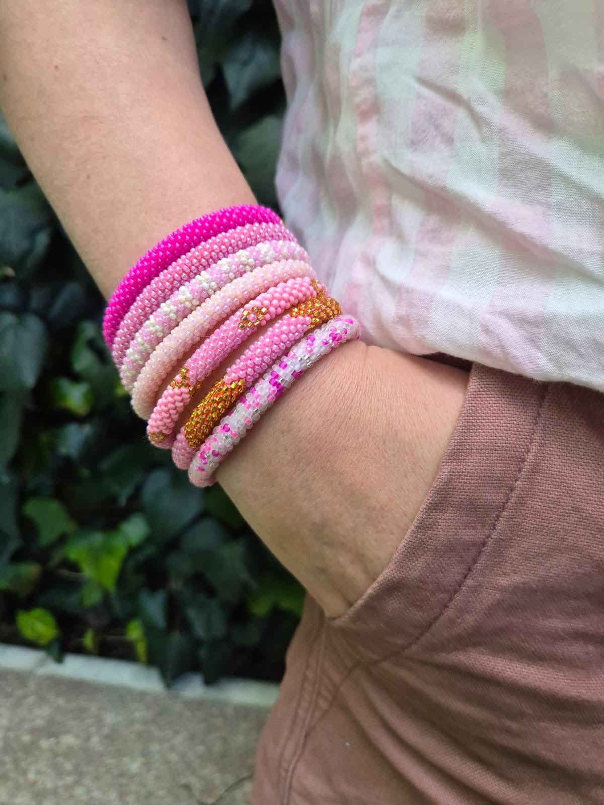 Pulsera Sankalpa con propósito - Colección rosa