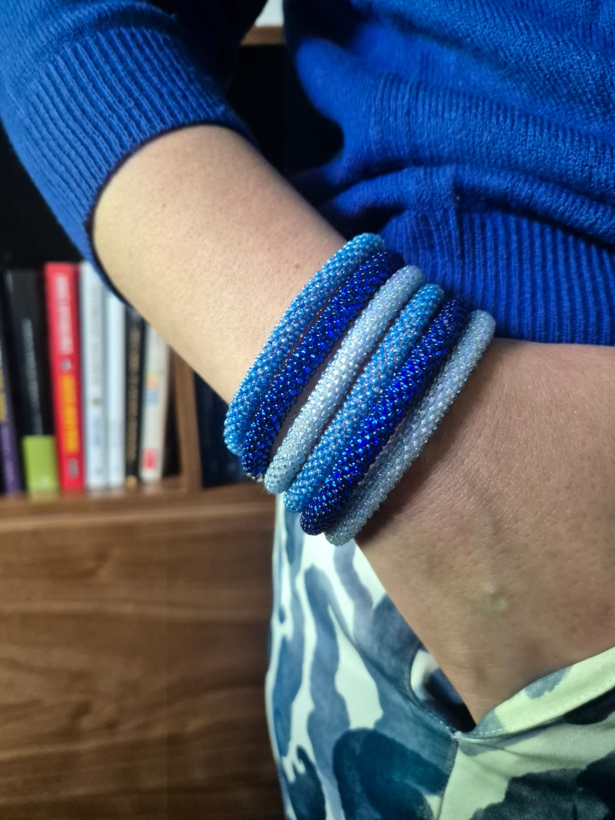 Pulsera Sankalpa con propósito - Colección azul