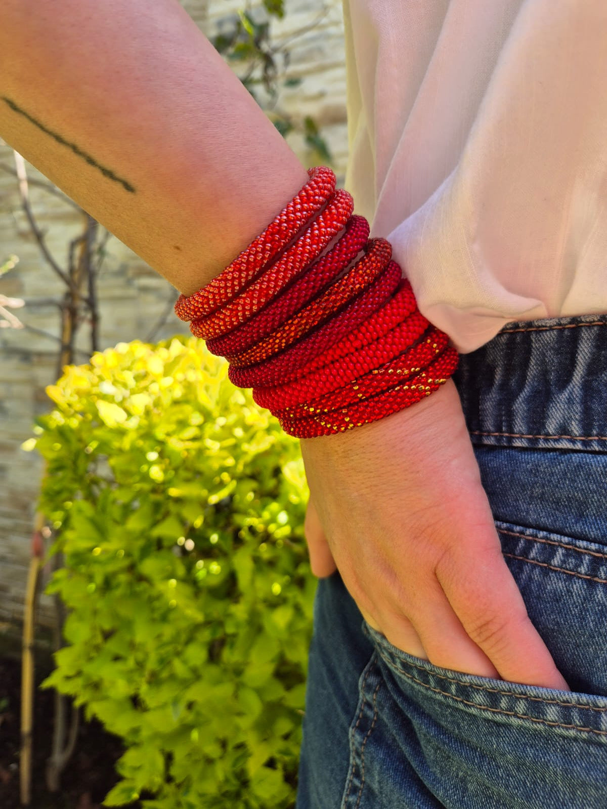 Pulsera Sankalpa con propósito - Colección rojo